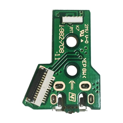 PlayStation 4 Controllers USB Charging Port Board W/ 12Pin Flex Cable (Version 1: JDS-050 / JDS-055)
