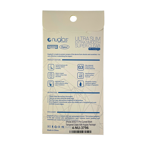 iPhone X / XS / 11 pro NuGlas Tempered Glass Protection Screen