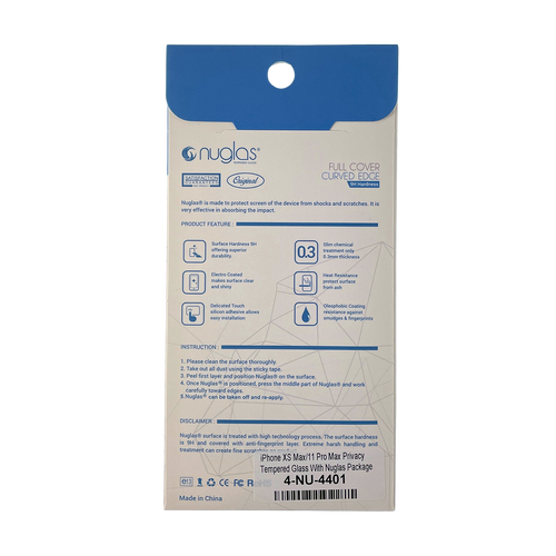 iPhone XS Max / 11 Pro Max NuGlas Privacy Tempered Glass Protection Screen