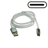 USB-C to USB-A Charge and Sync Cable, Nylon, 3ft