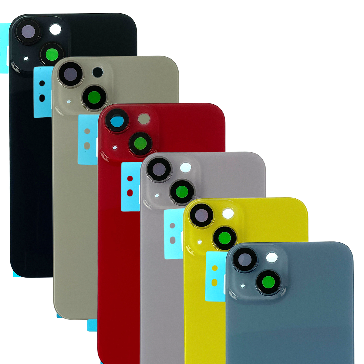 iPhone 14 Back Glass with Steel Plate / Magnet / Adhesive (No Logo)