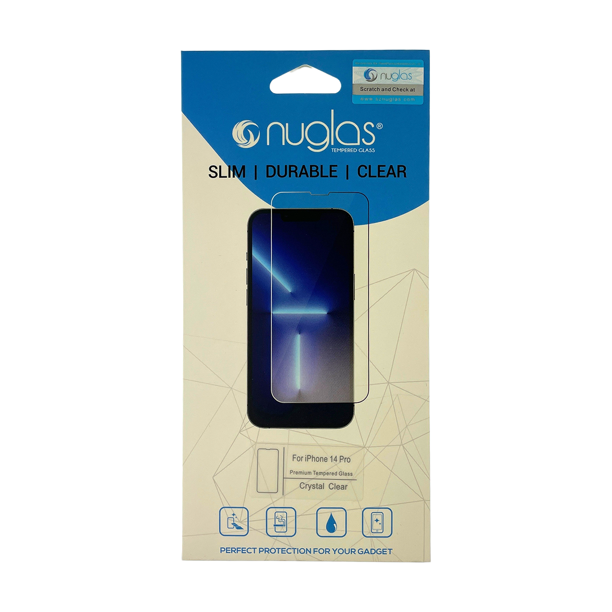 Nuglas Tempered Glass Screen Protector for the iPhone 14 Pro