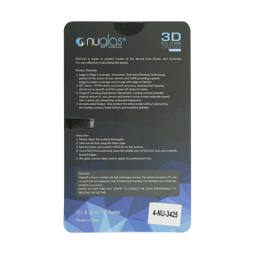 Samsung Galaxy S7 Edge Nuglas Full Coverage 3D Tempered Glass Protection Screen