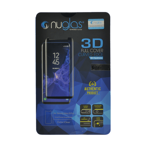 Samsung Galaxy S9+ Nuglas Full Coverage 3D Tempered Glass Protection Screen