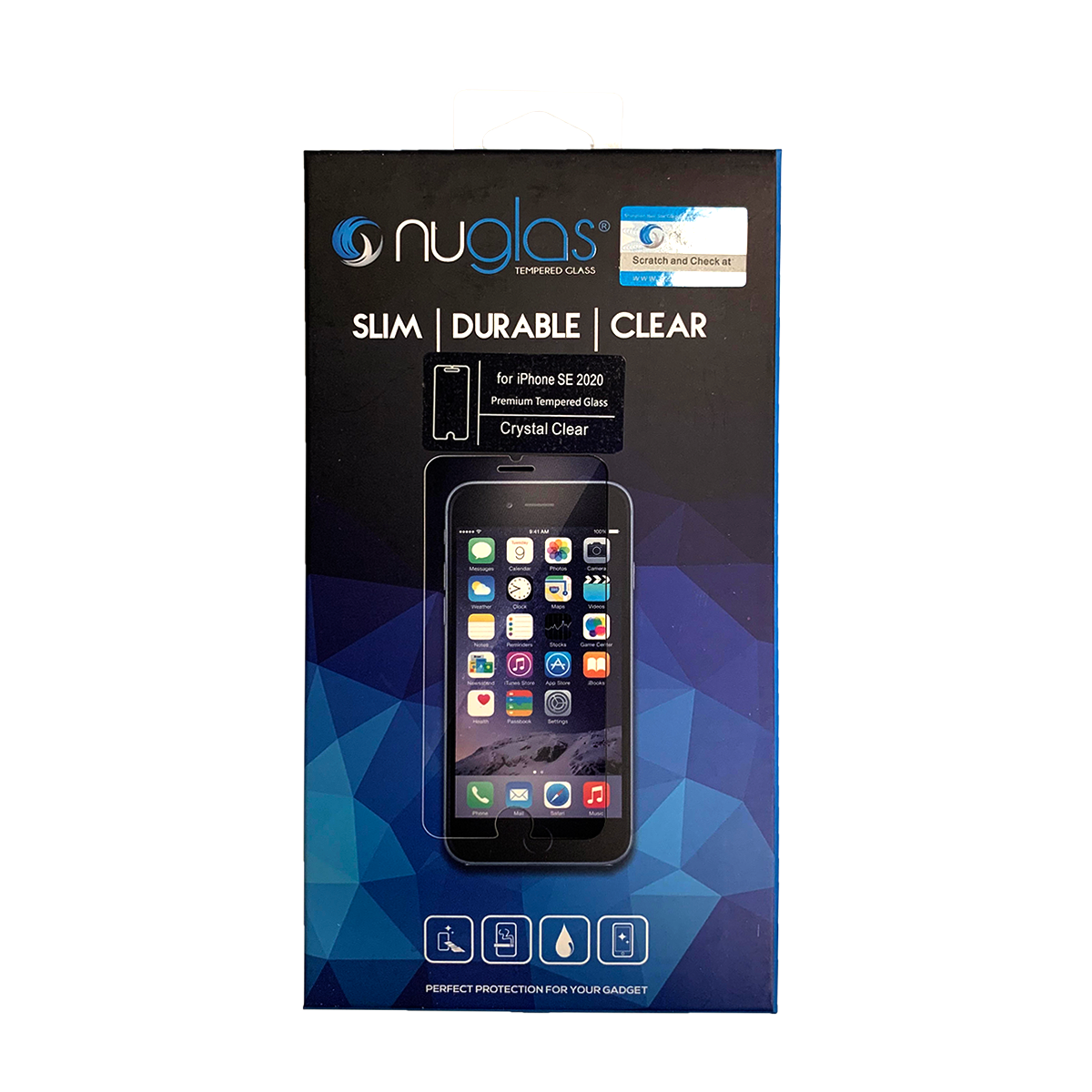 iPhone SE (2020) Nuglas 2.5D Tempered Glass Screen Protector