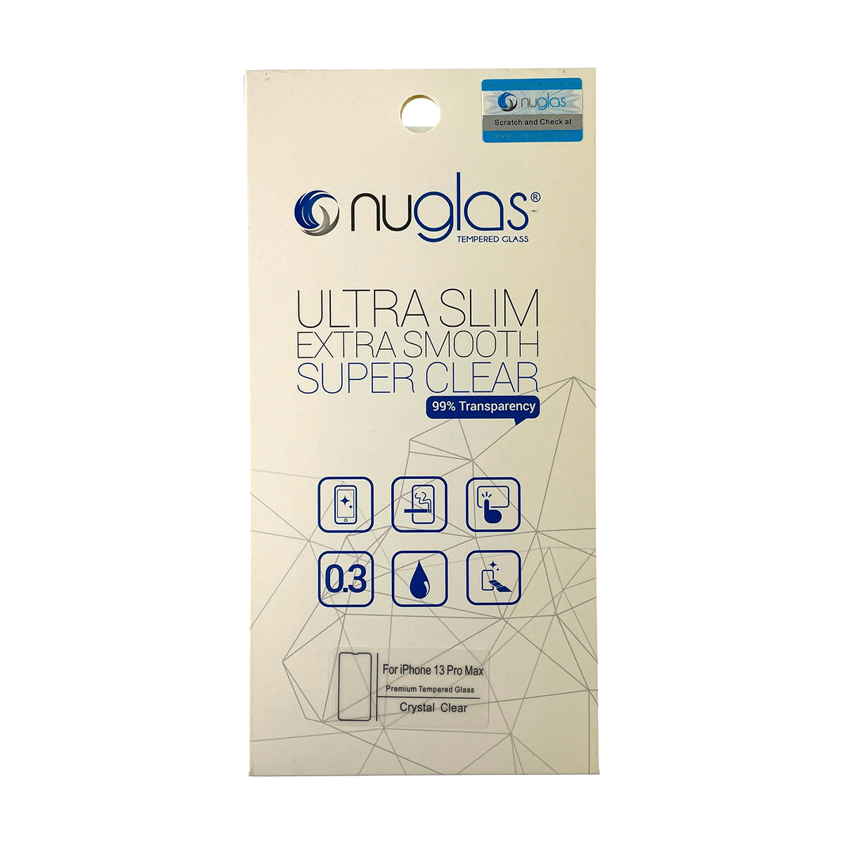 iPhone 13 Pro Max / 14 Plus NuGlas Tempered Glass Screen Protector