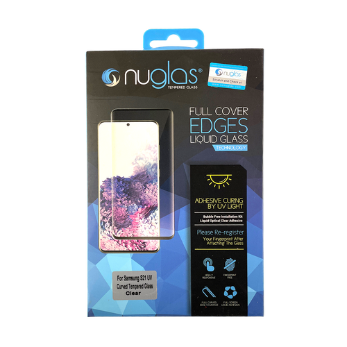 Samsung Galaxy S21 NuGlas Tempered Glass Protector with UV Glue