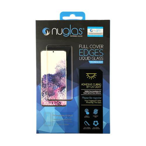 Samsung Galaxy S21 Ultra NuGlas Tempered Glass Protector with UV Glue