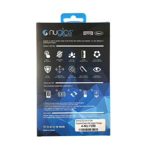 Samsung Galaxy S20 Ultra NuGlas Tempered Glass Protector with UV Glue