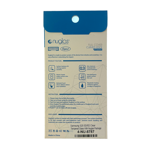 Samsung Galaxy S20 NuGlas Tempered Glass Screen Protector