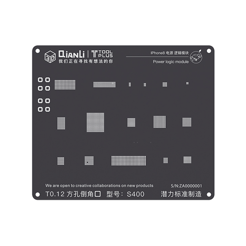 QianLi iPhone 3D Black Power Logic Module Reballing Stencils