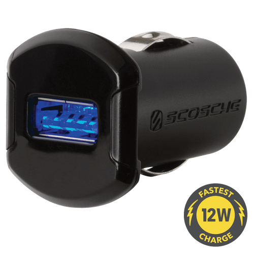 Scosche 12W Car Charger & 3 ft. Micro-USB Cable