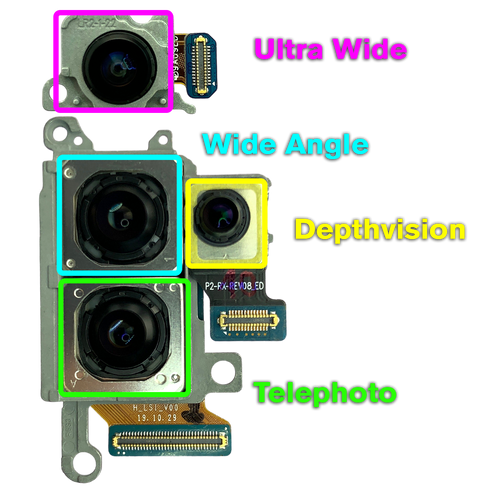 Samsung Galaxy S20 Plus / S20 Plus 5G Rear Camera Module (Wide-Angle+Telephoto + Depthvision Camera) - European Version)