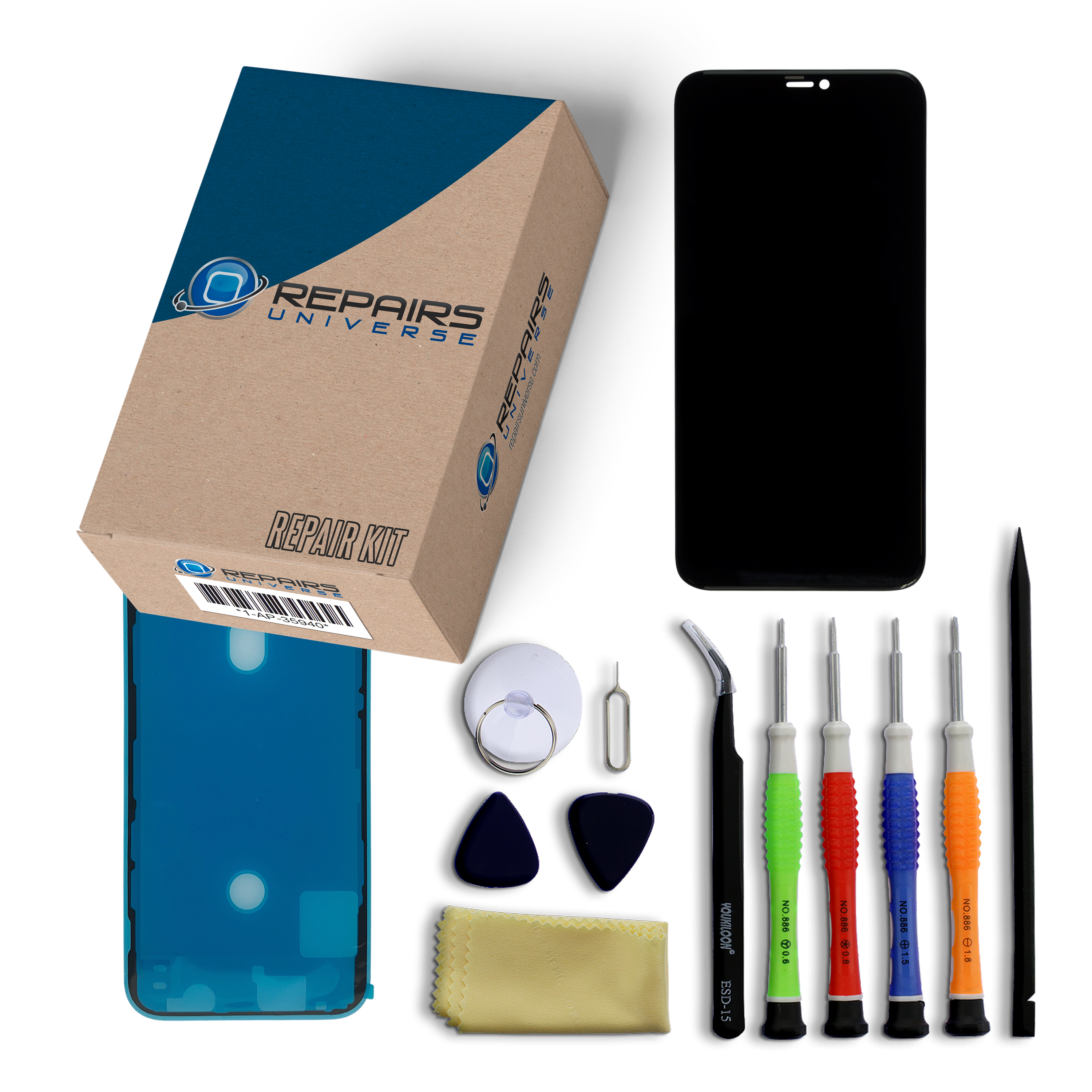 iPhone 11 Pro Max OLED Screen Replacement + Complete Repair Kit + Easy Video Guide (Premium)