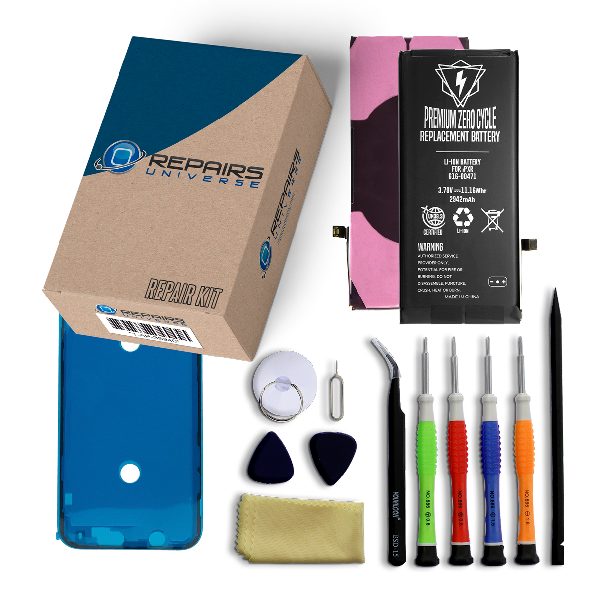 iPhone XR Battery Replacement Premium Kit + Easy Video Guide