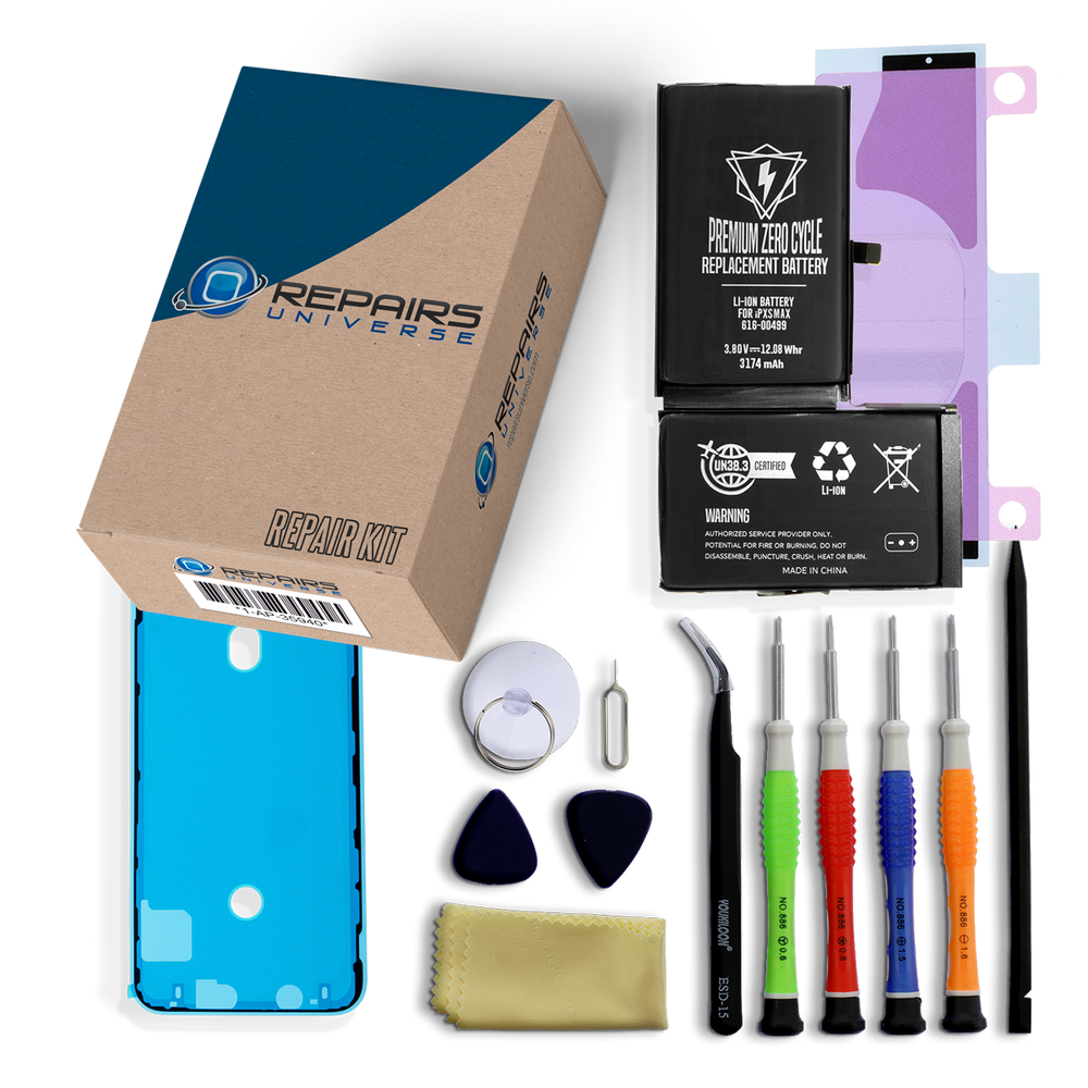 iPhone XS Max Battery Replacement Premium Kit Easy Video Guide - Main Image