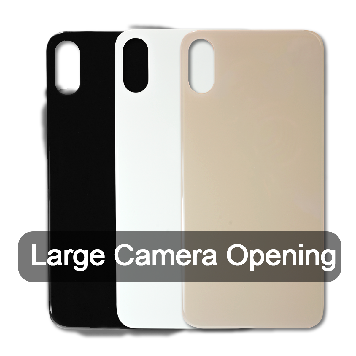 iPhone XS Max Rear Glass Cover Replacement with Large Camera Opening