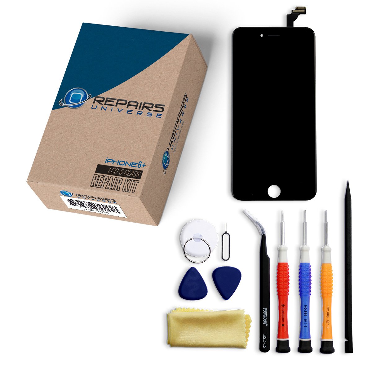 iPhone 6 Plus LCD Screen Replacement + Complete Repair Kit + Easy Video Guide (Premium)