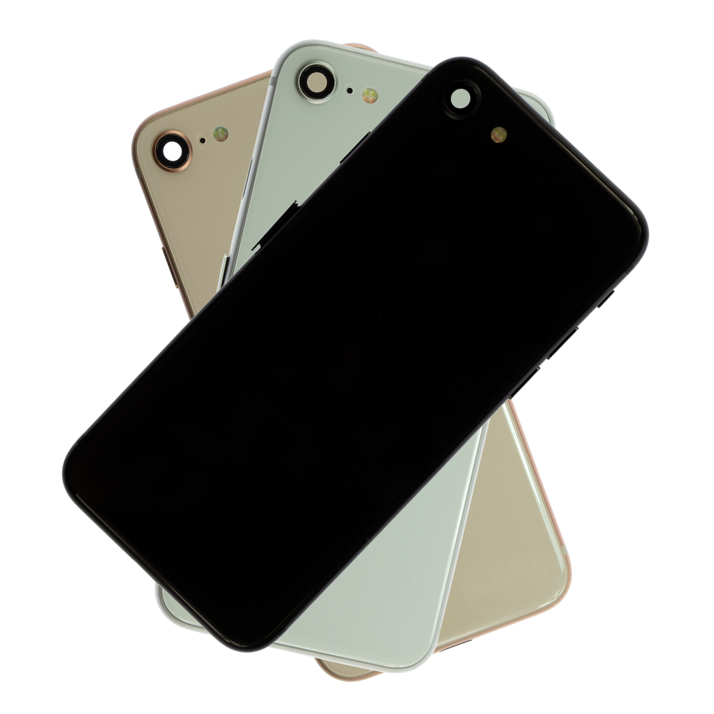iPhone 8 Glass Back Cover and Housing with Pre-installed Small Components -  Gold (No Logo) – Repairs Universe