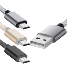 Micro-USB To USB-A Quick Charge and Sync Cable, Nylon Braided, 3 FT